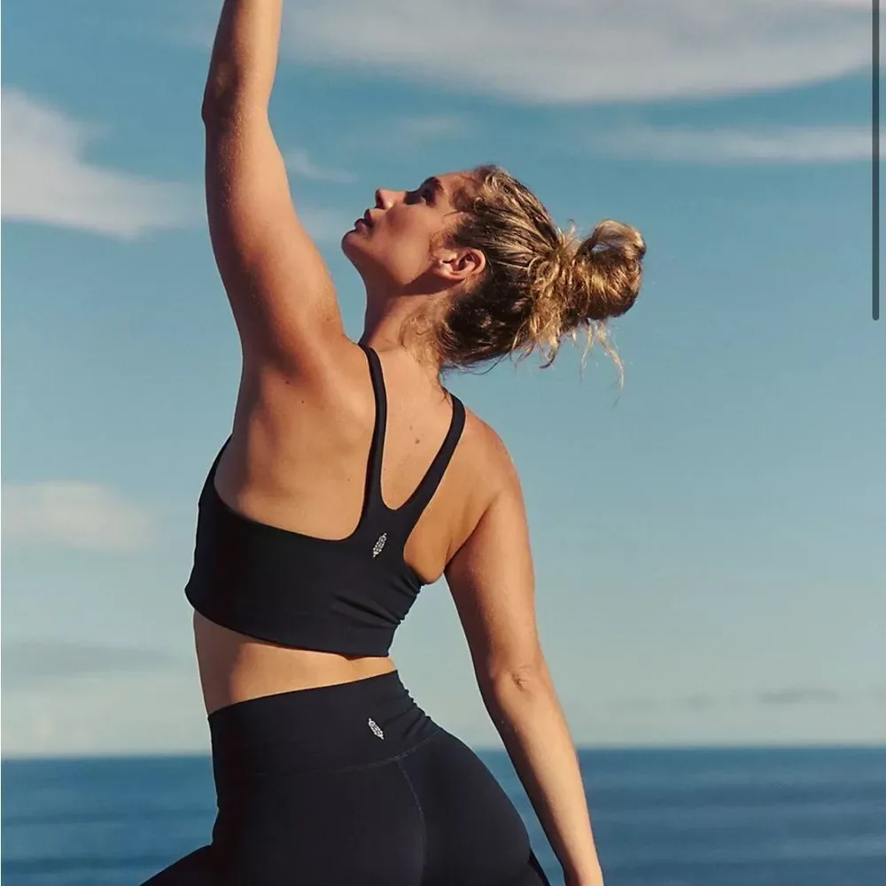 NWT FP Movement x Hatch Never Better Square Neck Bra Black Size XS